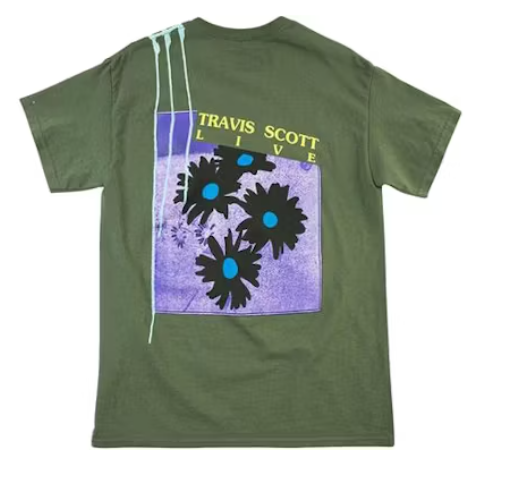 Travis Scott Astroworld Live In Europe Green Tee