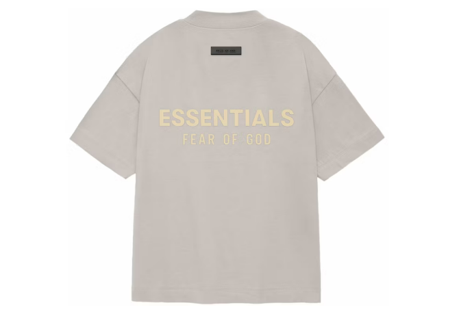 Fear of God Essentials V- NeckTee Silver Cloud