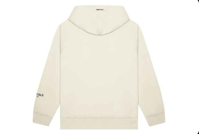 Fear of God Essentials Pullover Hoodie Applique Logo Buttercream