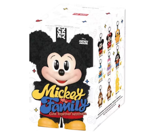 POP MART Mickey Family シクレ込み 1BOX Pop Mart Disney Mickey Family Together Series Plush Keychain