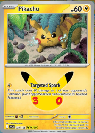 Pikachu 30th Anniversary 16/30