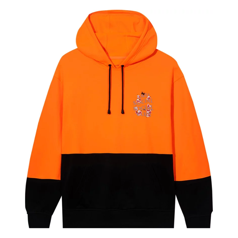 Anti Social Social Club Kkoch Construction Safety Hoodie 'Orange'