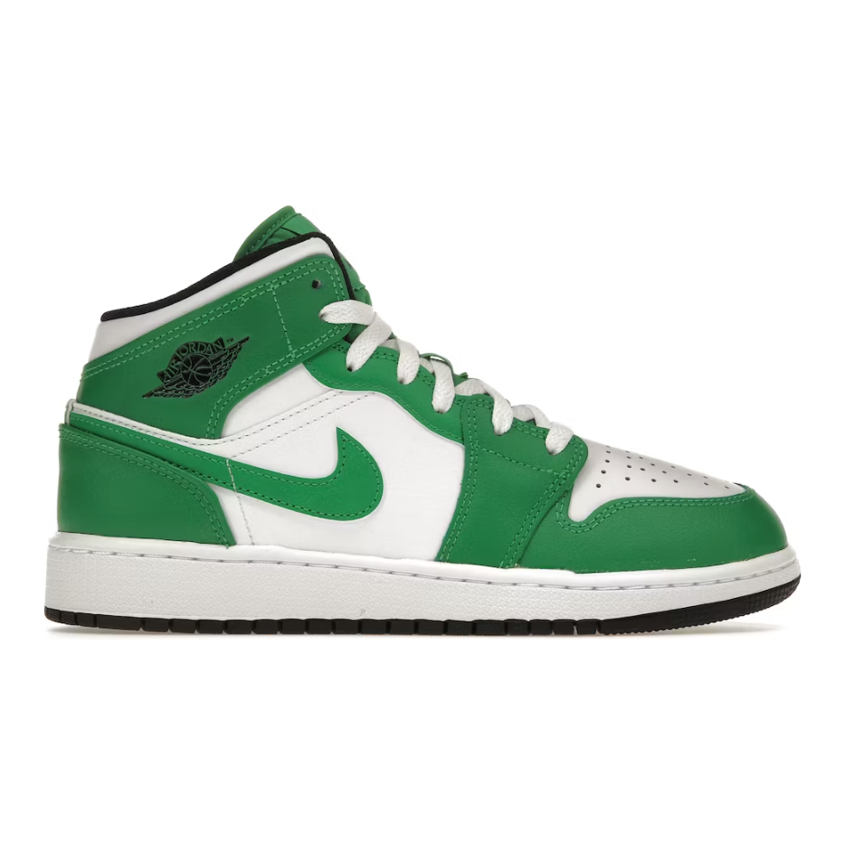 Jordan 1 Mid Lucky Green (GS)