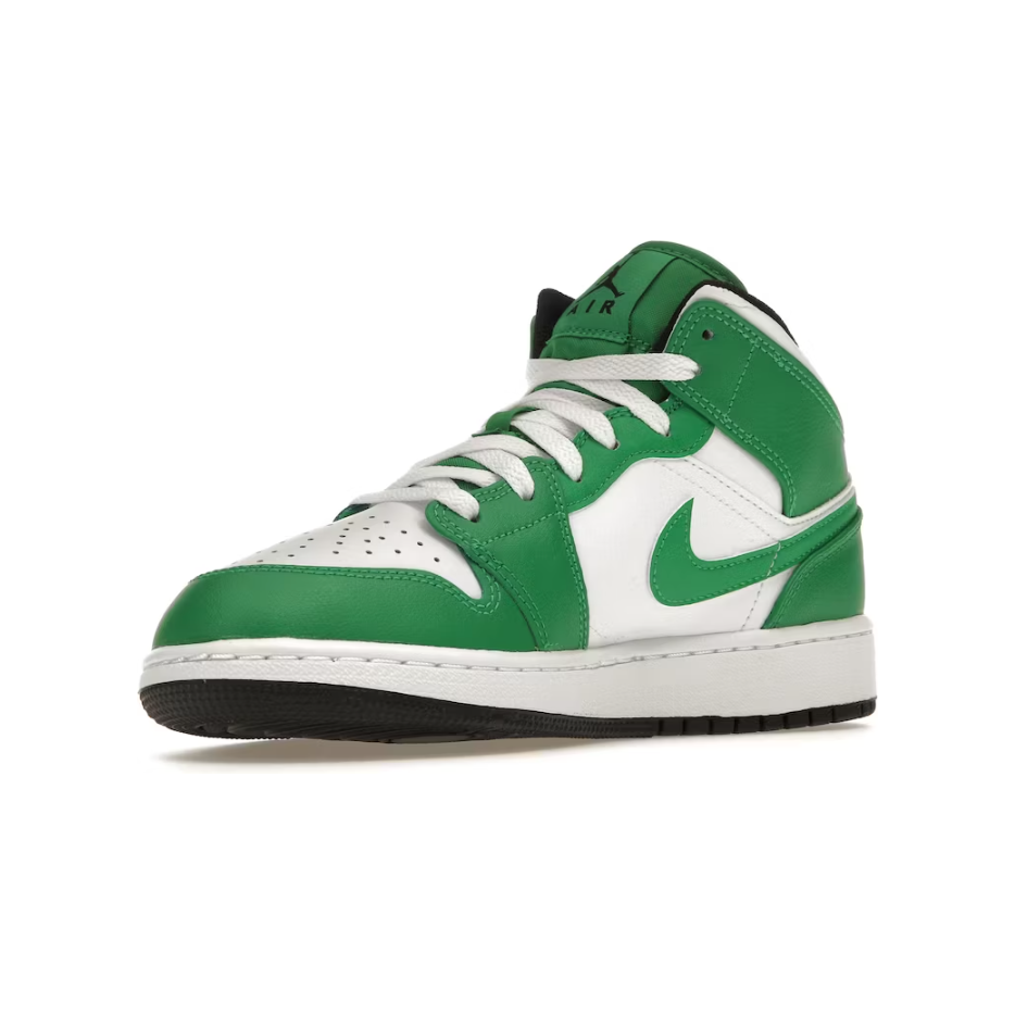 Jordan 1 Mid Lucky Green (GS)