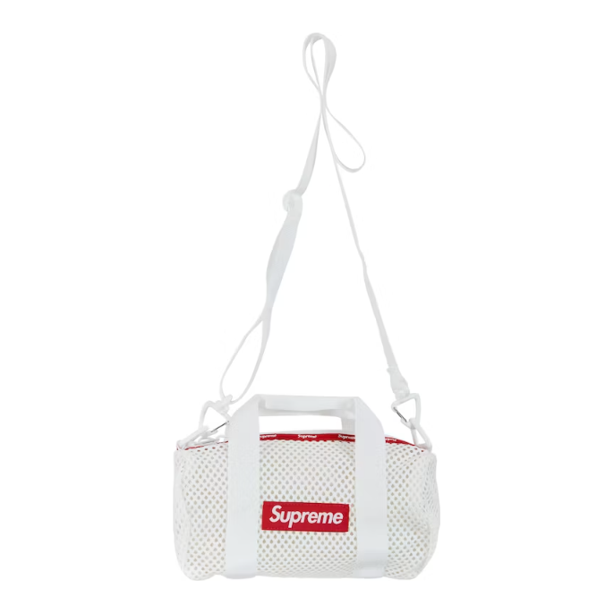 Supreme Mesh Mini Duffle Bag White
