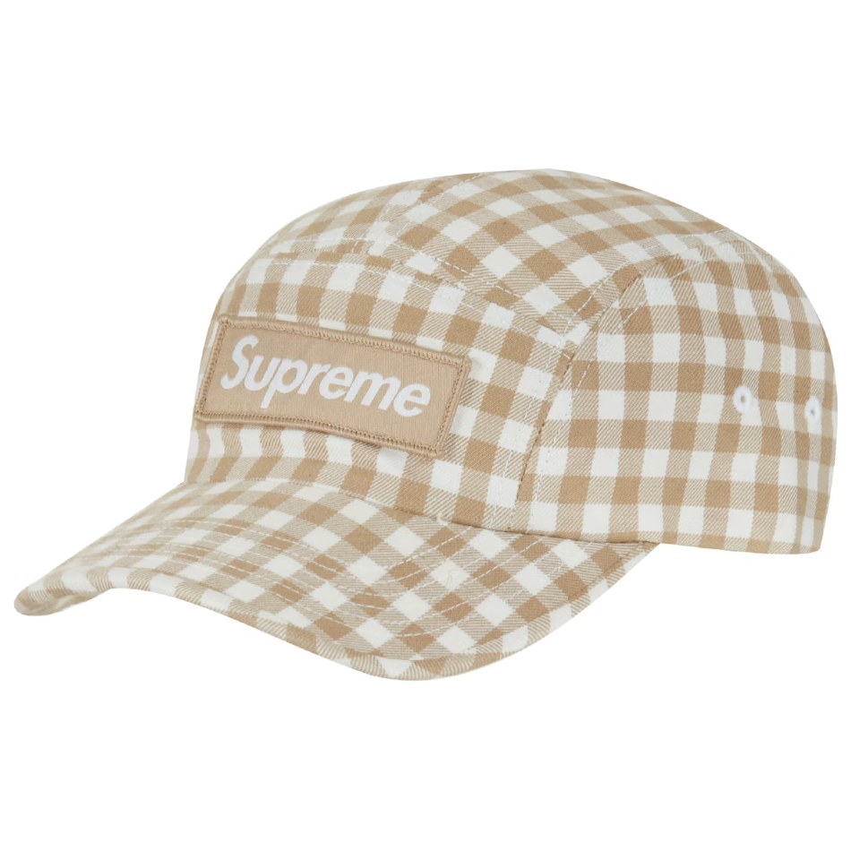 supreme シュプリーム Gingham Camp Cap ショッピング安い - 帽子