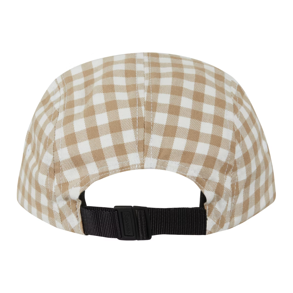 Supreme Gingham Camp Cap Tan