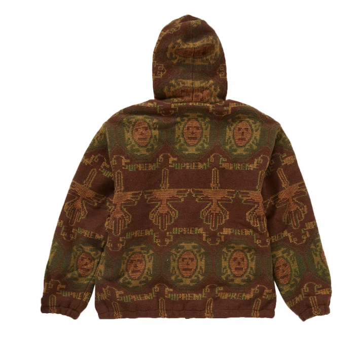 Supreme Woven Hooded Jacket Rust