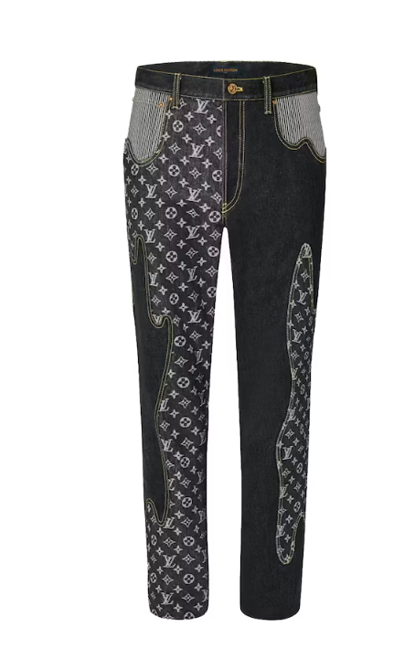 Louis Vuitton x Nigo Monogram Crazy Denim Pants Black