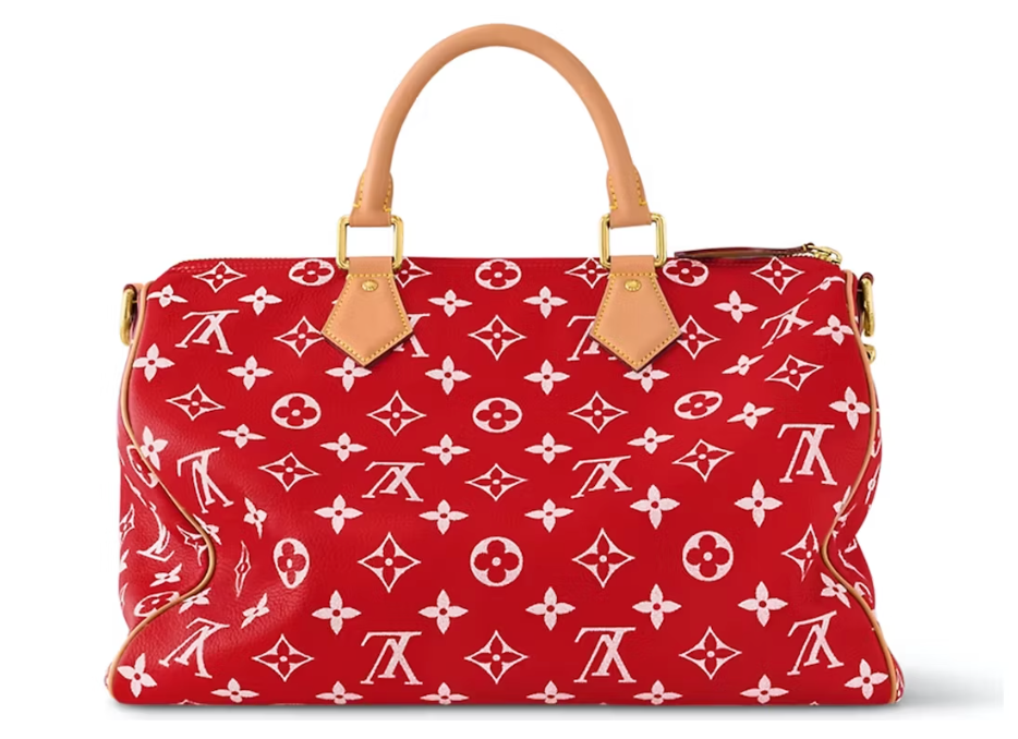 Louis Vuitton Speedy P9 Bandoulière 40 Monogram Leather Red