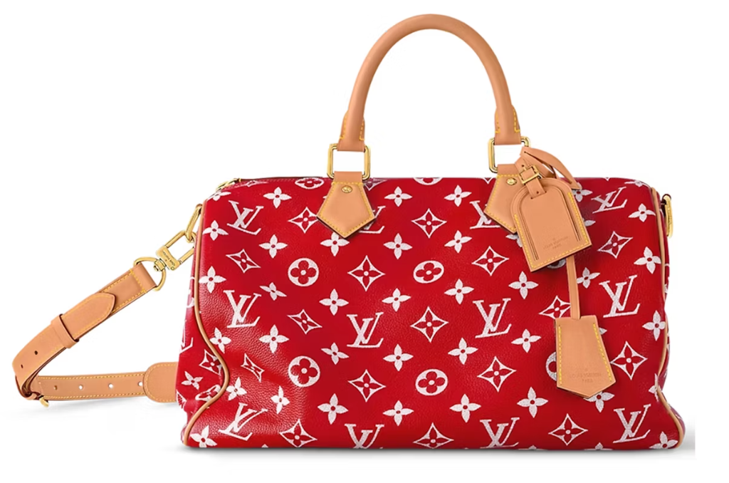 Louis Vuitton Speedy P9 Bandoulière 40 Monogram Leather Red