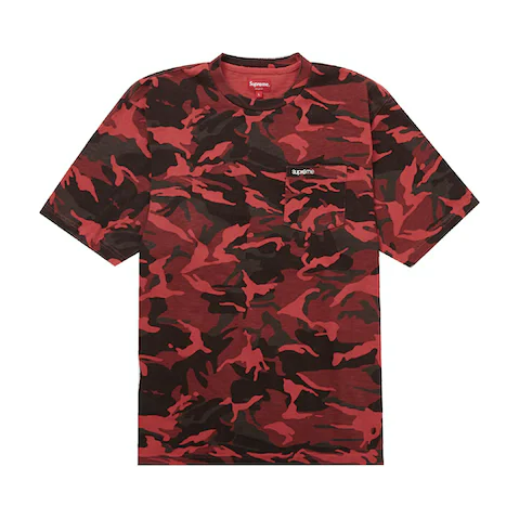 Supreme S/S Pocket Tee (SS23) Red Camo