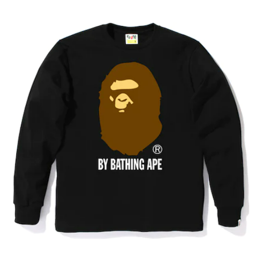 BAPE By Bathing Long Sleeve Tee Black