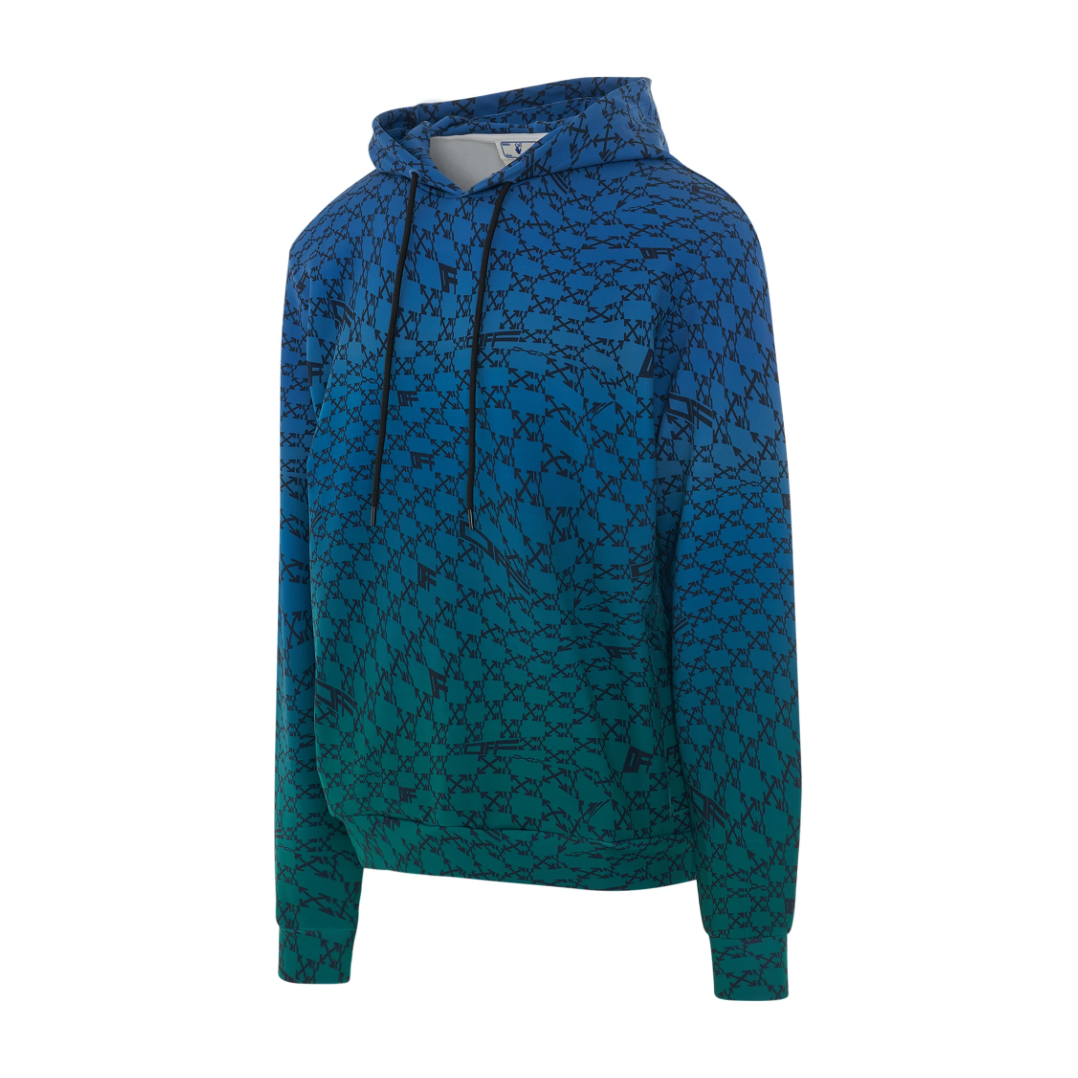 Off-White AllOver Sport Hoodie Peacok Navy