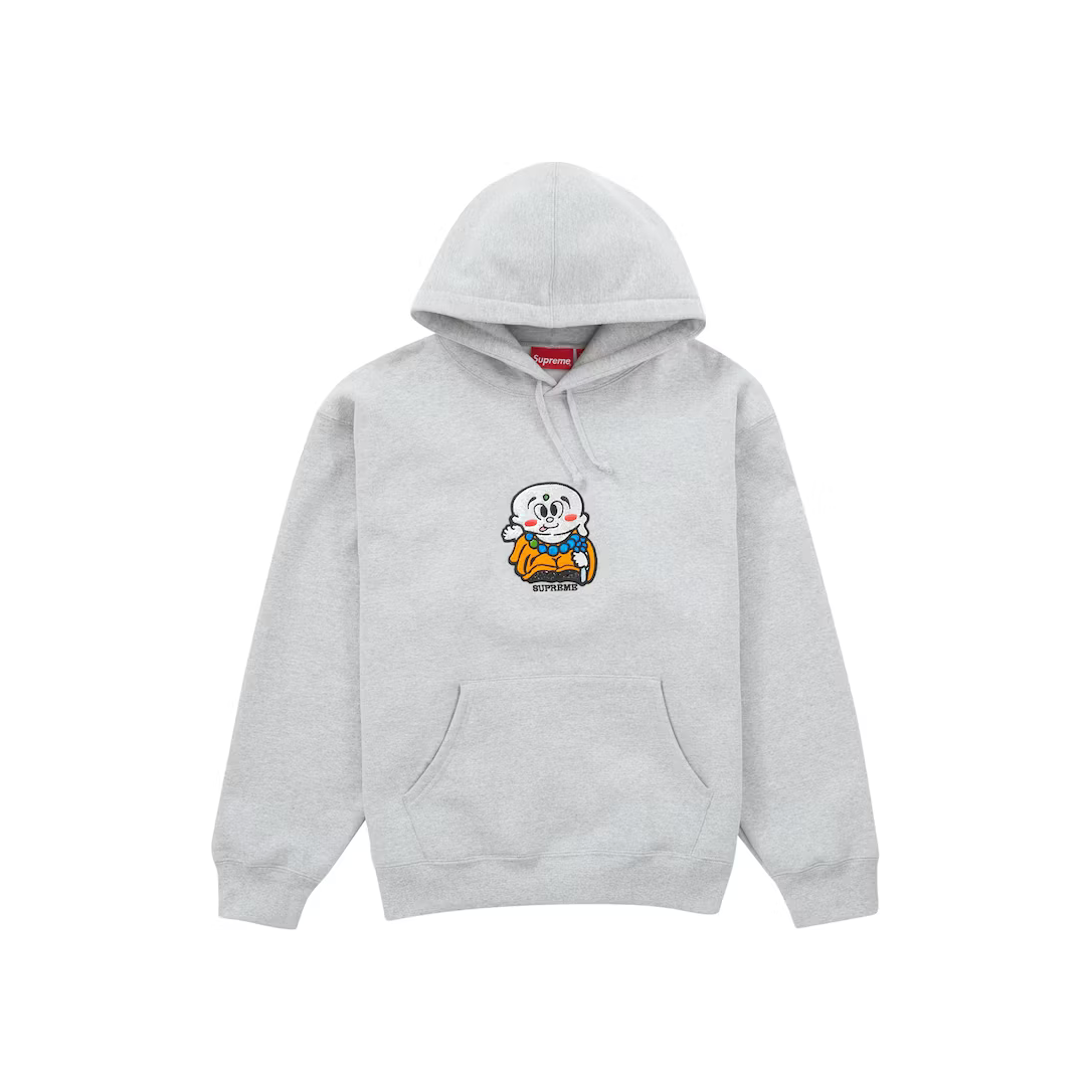 Supreme AOI Buddha Hooded Sweatshirt Heather Grey