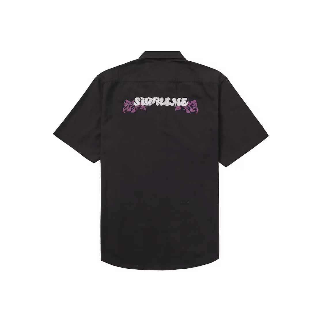 Supreme Needlepoint S/S Shirt Black
