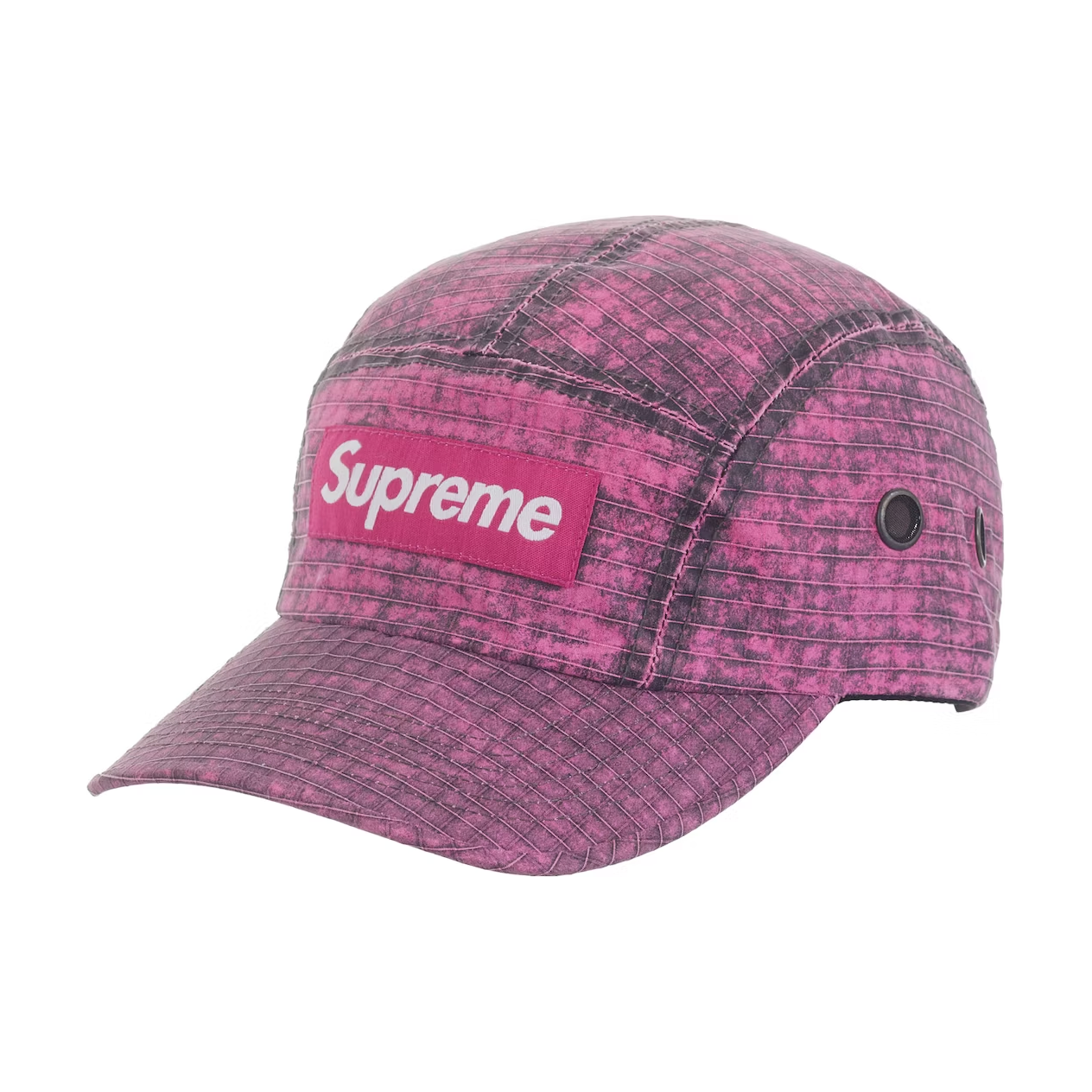 Supreme Distressed Ripstop Camp Cap Pink