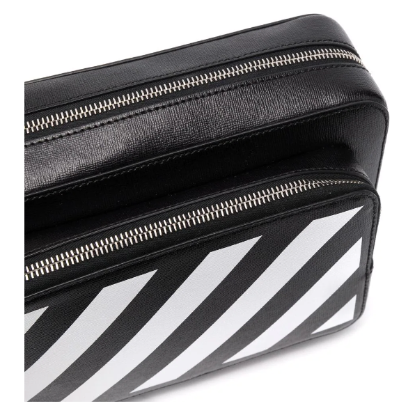 Off-White Binder Diag Saff FannyPack Black White