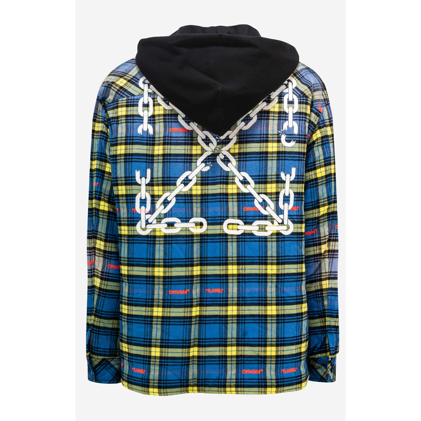 Off-White Chain Arr Checkflan Hoo Ov Dusty Blue White