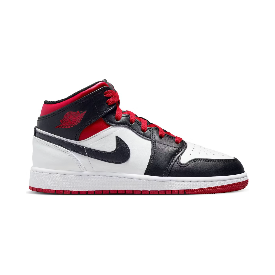 Jordan 1 Mid Gym Red Black Toe (GS)
