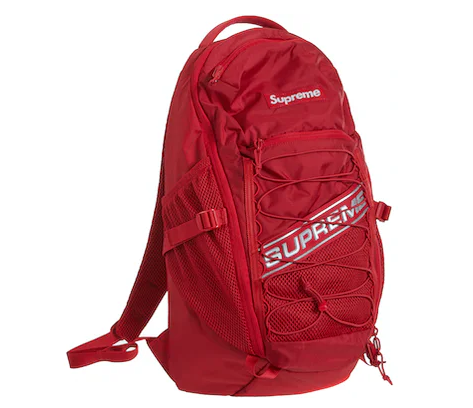 Supreme Logo Backpack Red