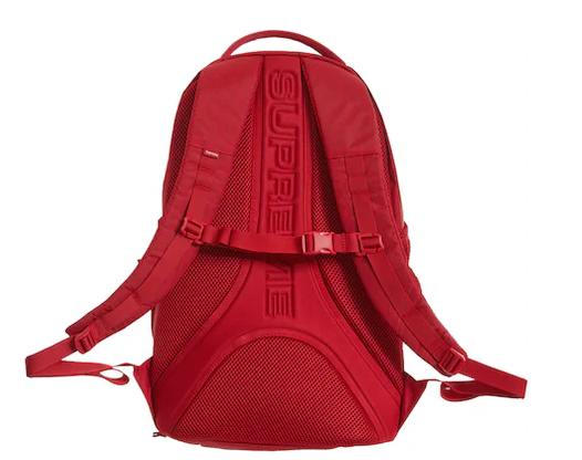 Supreme Logo Backpack Red