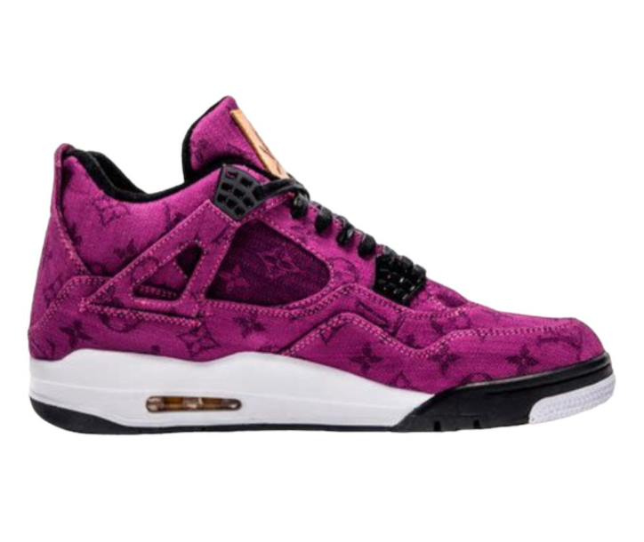 Jordan 4 Purple Louis Vuitton Denim