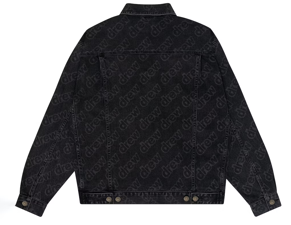 Drew House Oversized Trucker Jacket Black Secret Repeat
