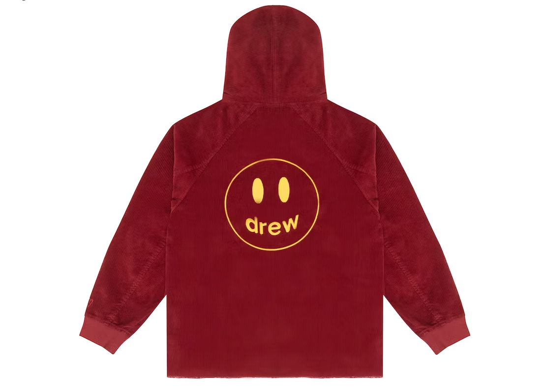 Drew House Corduroy Hoodie Burgundy