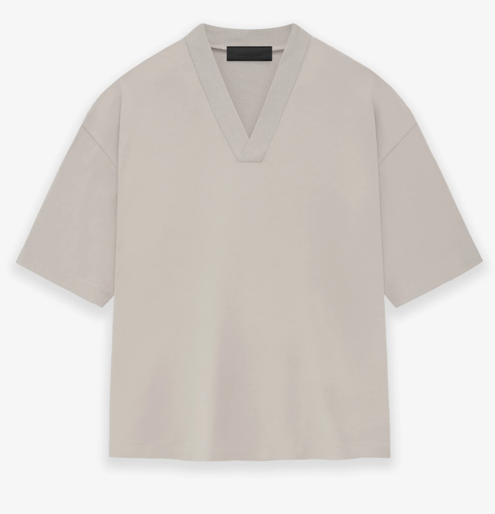 Fear of God Essentials V- NeckTee Silver Cloud