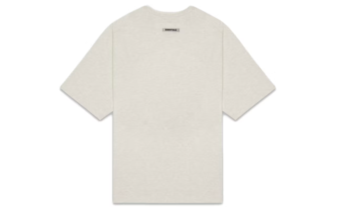 Fear of God Essentials Boxy T-Shirt Applique Logo Oatmeal/Oatmeal Heather/Light Heather Oatmeal