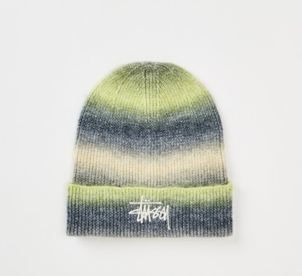 Stussy Workgear spray Cuff Beanie Lime – Gallery CDMX