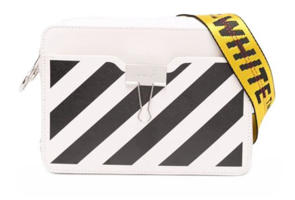 off white binder clip card case OFF-WHITE Binder Clip Bag Diag Mini White Black Yellow – Gallery MX