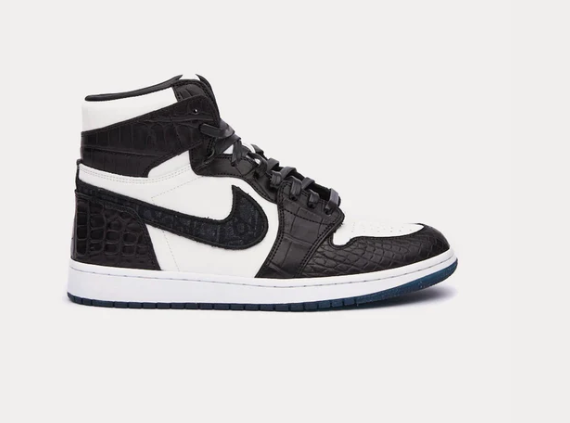 Jordan 1 High Dior Oblique Lux Surgeon Black (Pre Owned)