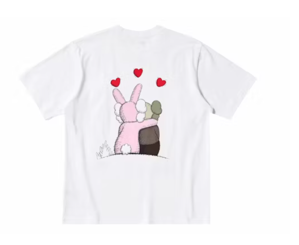Kaws Warhol Bunny Tee White/Pink