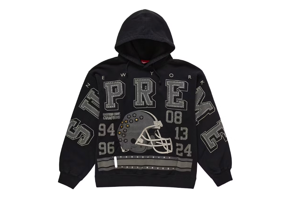 Supreme Champions Studded Hooded Sweatshirt Black Gallery CDMX