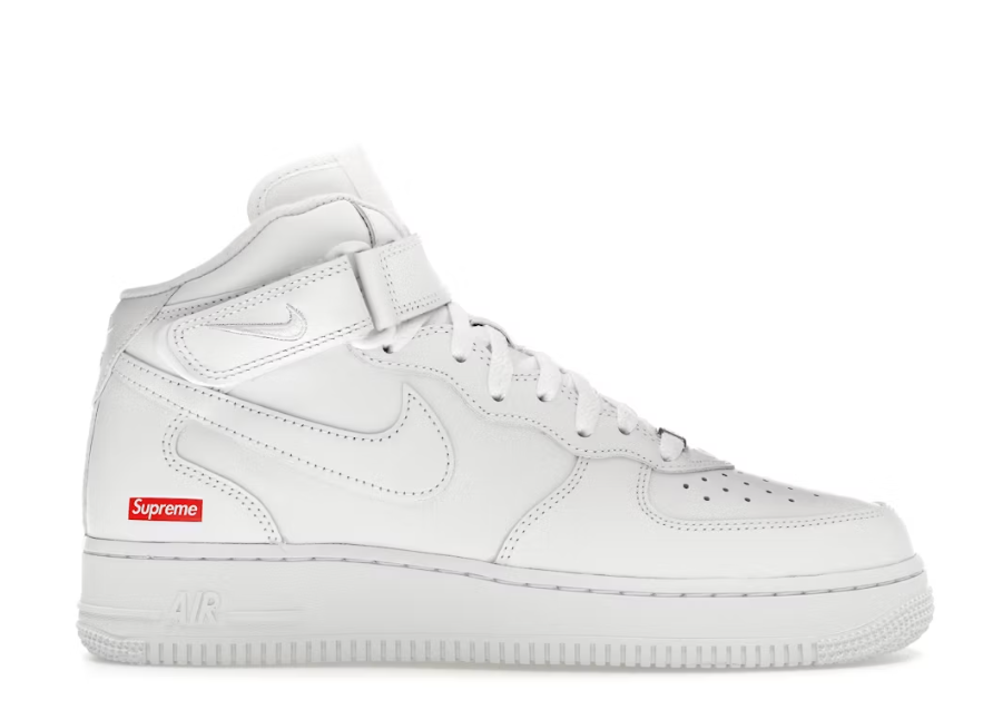 Nike Air Force 1 Mid Supreme White Gallery CDMX