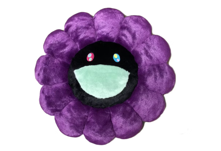 Takashi Murakami Flower Plush 60CM Purple/Black