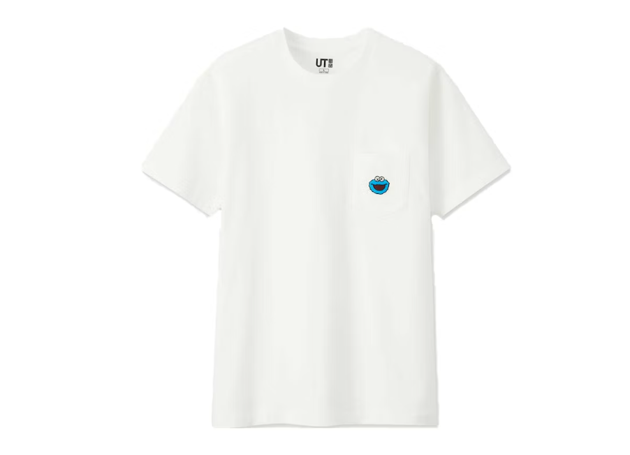 KAWS x Uniqlo x Sesame Street Cookie Monster Pocket Tee