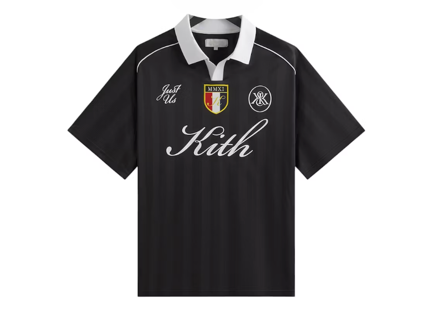 Kith Shadow Stripe Marcel Soccer Top Black