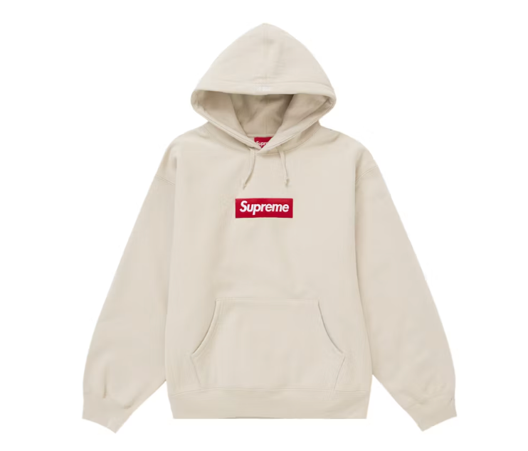 Supreme Box Logo Hooded Sweatshirt Sweatshirt (FW24) Stone