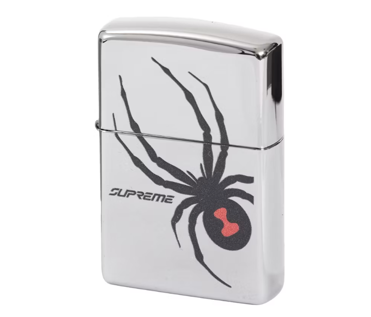 Supreme Spyder Zippo Silver