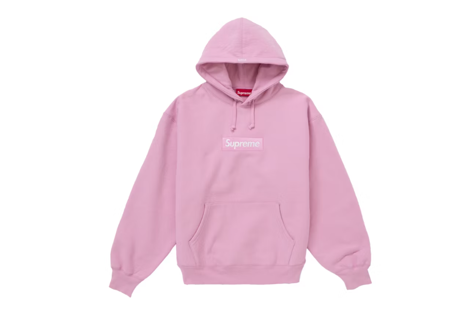 Supreme Box Logo Hooded Sweatshirt Sweatshirt (FW24) Pink