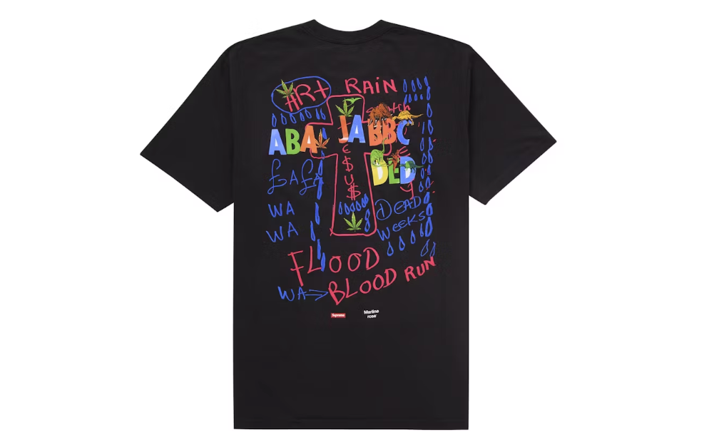 Supreme Martine Rose Lee Scratch Perry Tee Black