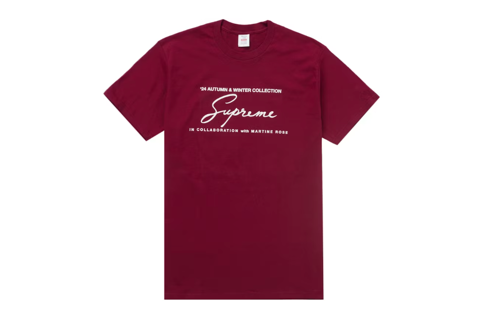 Supreme Martine Rose Tee Cardinal