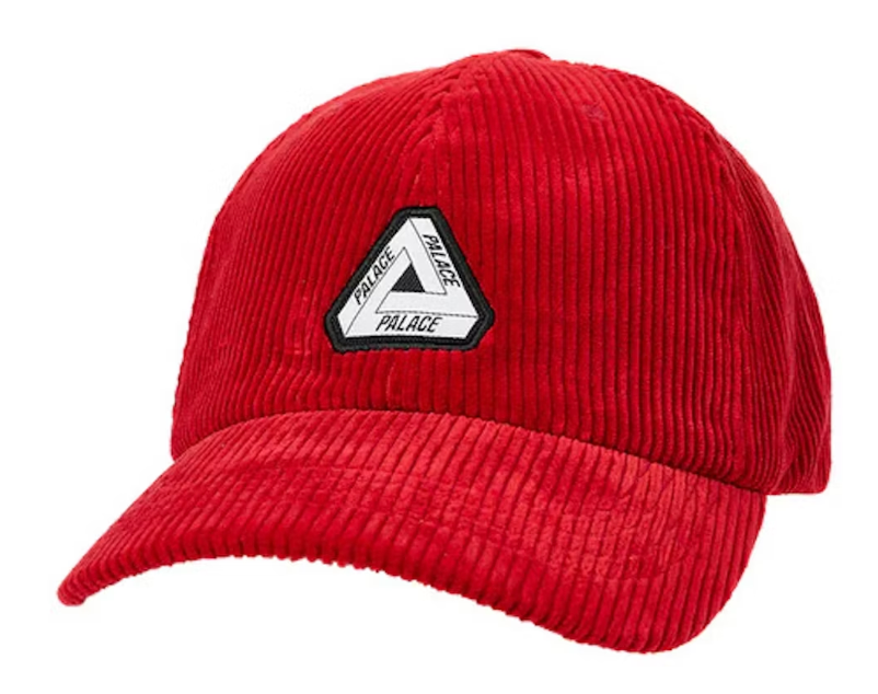 Palace Cord Tri-Ferg Patch 6-Panel Red