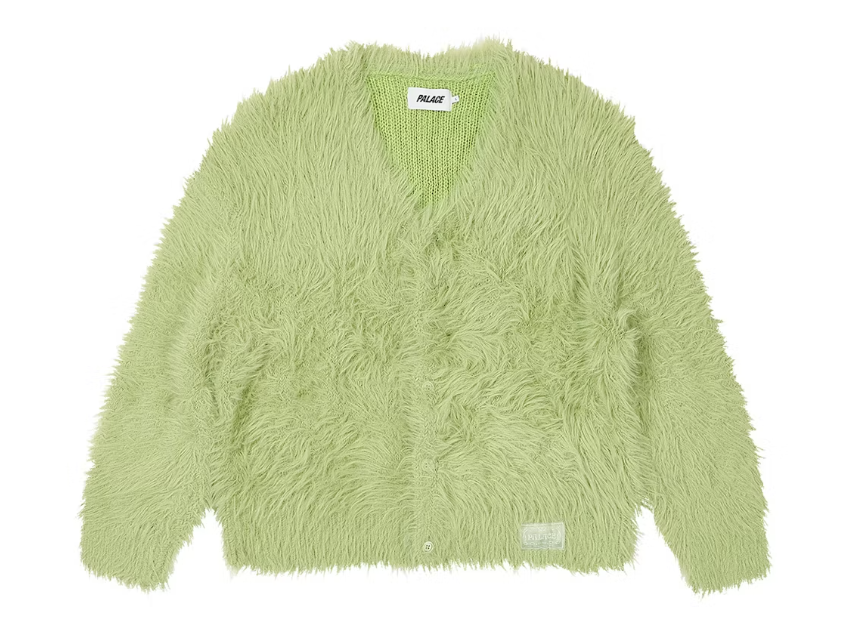 Palace Yeti Cardigan Natural Green