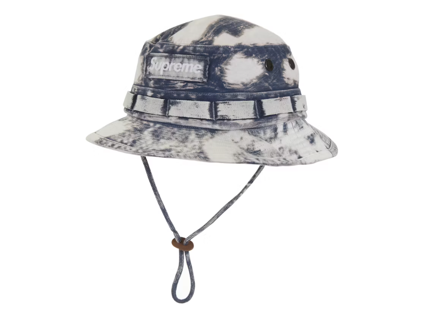 Supreme Bleached Chino Boonie Navy