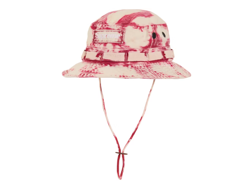 Supreme Bleached Chino Boonie Red