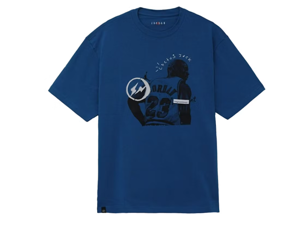 Travis Scott x Jordan x Fragment T-shirt Blue